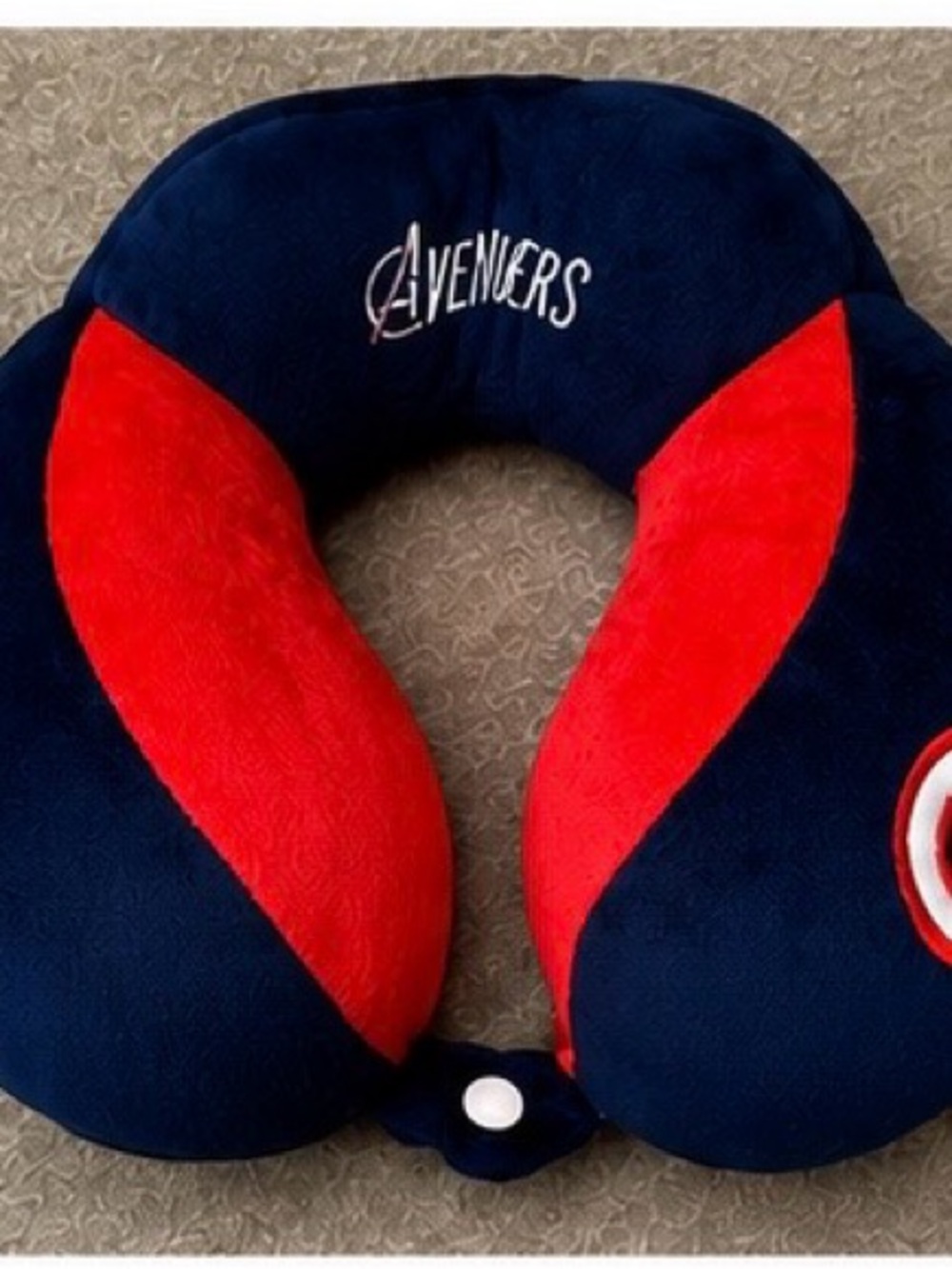 Avengers Navy & Red Neck Pillow